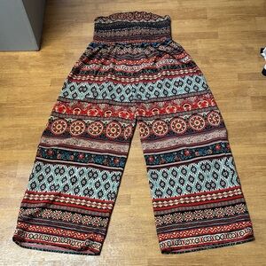 Boho Vibrant Patterned roper/jumpsuit